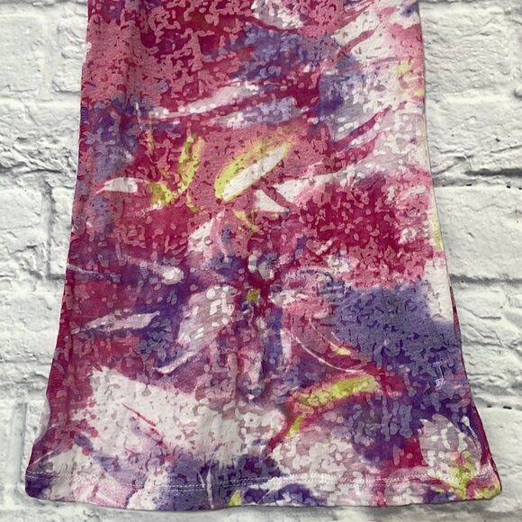 Urban Behavior Tie Dye Sheer Tank Braided Neckline Size Extra Small - Picture 5 of 11